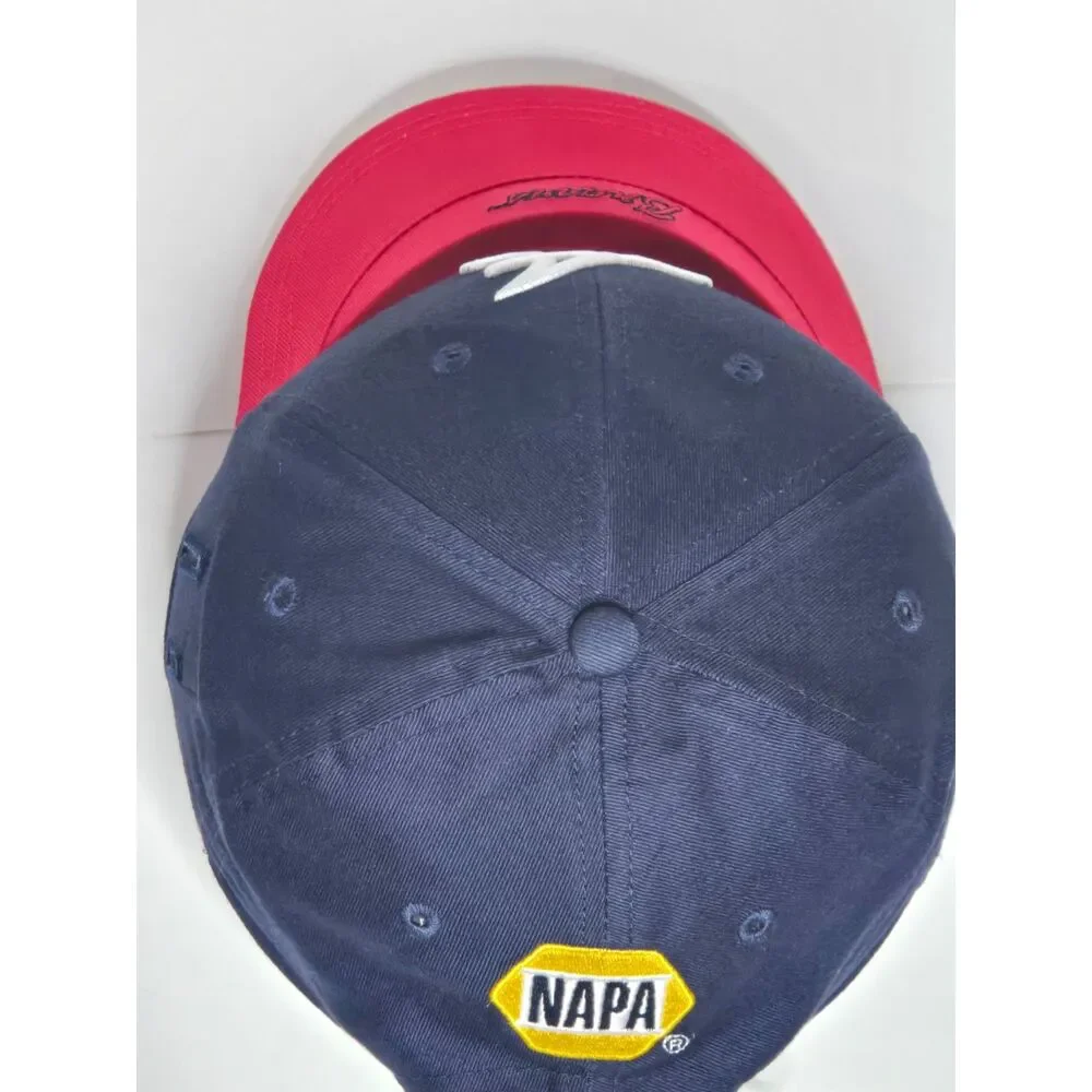 J Brem Atlanta Braves NAPA Baseball Hat | Adjustable Strapback | Blue Red